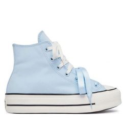 Trampki Converse. Niebieskie trampki i tenisówki damskie Converse, bez wzorów, bez zapięcia. Za 449.99 zł.