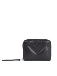 Calvin Klein Portfel Quilt K60K611783 Czarny. Czarne portfele damskie Calvin Klein, ze skóry. Za 269.99 zł.