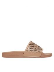 KARL LAGERFELD Klapki Kondo 2.0 KL80915 Beżowy. Brązowe klapki damskie KARL LAGERFELD, bez wzorów, ze skóry, bez obcasa, bez zapięcia. Za 299.99 zł.