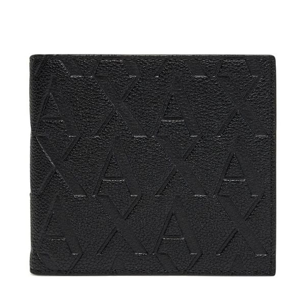 Portfel Armani Exchange. Czarne portfele męskie Armani Exchange, bez wzorów. Za 259.99 zł.