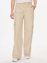 Levi's® Spodnie materiałowe A6077-0009 Beżowy Baggy Fit. Brązowe spodnie materiałowe damskie bez wzorów, z bawełny. Za 289.99 zł.