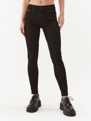 Tommy Jeans Jeansy Nora DW0DW09216 Czarny Skinny Fit. Czarne jeansy damskie Tommy Jeans, bez wzorów, z bawełny. Za 249.99 zł.