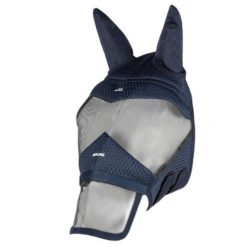 Czapka z muchą dla koni Equiline Paddock. Niebieskie czapki damskie EQODE BY EQUILINE, bez wzorów, sportowe. Za 264.50 zł.