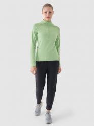 4F Spodnie do biegania szybkoschnące damskie - szare M. Szare spodnie dresowe damskie 4F, bez wzorów, z dresówki, sportowe, krótkie, do biegania. W wyprzedaży za 99.99 zł.