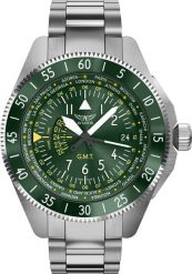 Zegarek Aviator Zegarek męski V.1.37.0.309.5 srebrny. Szare zegarki męskie AVIATOR, bez wzorów, srebrne. Za 3,450.00 zł.