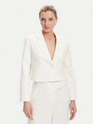 Tatuum Marynarka Reneta T2508.024 Écru Slim Fit. Marynarki i żakiety damskie Tatuum, bez wzorów, z syntetyku, bez kołnierzyka, bez ramiączek. Za 389.99 zł.