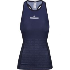 Top ADIDAS BY STELLA McCARTNEY TRAIN MIRACLE. Niebieskie topy damskie adidas by Stella McCartney, bez wzorów, bez kołnierzyka, bez ramiączek. W wyprzedaży za 177.00 zł.