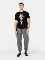 Les Hommes T-Shirt "Skeleton" | LBT1025700P | Mężczyzna | Czarny. Czarne t-shirty męskie Les Hommes, m, bez wzorów, z bawełny, bez kołnierzyka, bez ramiączek. W wyprzedaży za 329.00 zł.