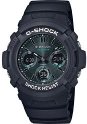 Zegarek Casio Casio G-Shock AWR-M100SMG-1A Zegarek męski analogowo-cyfrowy 52 mm. Analogowe zegarki męskie Casio, bez wzorów. Za 628.99 zł.