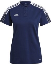 Adidas Koszulka polo damska adidas Tiro 21 GK9674 : Rozmiar - S (173cm). Bluzki damskie Adidas, s, bez wzorów, bez kołnierzyka, bez ramiączek. Za 120.01 zł.