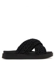 Inuikii Klapki Woven 1004.003.0062 Czarny. Czarne klapki damskie Inuikii, bez wzorów, z materiału, bez obcasa, bez zapięcia. Za 859.99 zł.