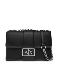 Armani Exchange Torebka XW000070 AF12039 UC001 Czarny. Czarne torebki wizytowe damskie Armani Exchange, bez wzorów, ze skóry, bez dodatków. Za 499.99 zł.