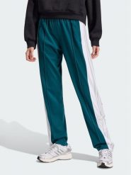 Adidas Spodnie dresowe Adibreak Track Tracksuit Bottoms KT0030 Zielony Regular Fit. Zielone spodnie dresowe damskie Adidas, bez wzorów, z dresówki. Za 213.99 zł.