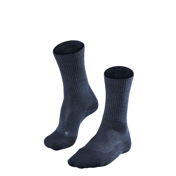 Skarpetki Falke TK2 Wool. Niebieskie skarpety męskie Falke, bez wzorów, z materiału. Za 172.00 zł.