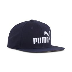 Czapka z płaskim daszkiem z logo logo No. 1 ESS PUMA Navy Blue. Białe czapki damskie Puma, bez wzorów, sportowe. Za 89.00 zł.