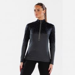 Surfanic Damska Bluza Termoaktywna Carbon Dri Koszulka z Zamkiem SWU2606-080. Brązowe bluzy damskie Surfanic, na zimę, bez wzorów, sportowe, bez ramiączek, bez kaptura. Za 199.99 zł.