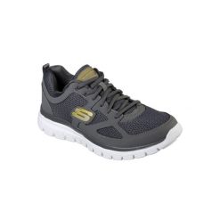 Buty sportowe męskie Skechers Burns Agoura. Szare buty sportowe męskie Skechers, bez wzorów, z materiału, bez zapięcia, trekkingowe. Za 199.99 zł.
