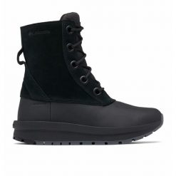 Buty Zimowe Damskie Columbia Moritza Shield Omni-Heat. Czarne obuwie trekkingowe damskie Columbia, z materiału, bez zapięcia. Za 309.99 zł.