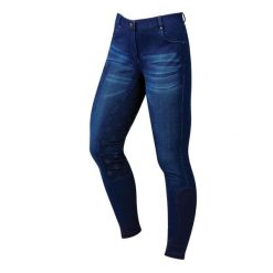 Damskie jeansy do jazdy konnej z silikonowym nadrukiem i pełną przyczepnością Du. Niebieskie jeansy damskie DUBLIN, bez wzorów, z jeansu, sportowe. Za 433.00 zł.