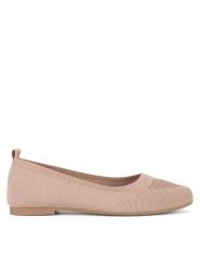 Clara Barson Baleriny WSS21520-02 Beżowy. Brązowe balerinki damskie Clara Barson, bez wzorów, z materiału, bez obcasa, bez zapięcia. Za 69.99 zł.