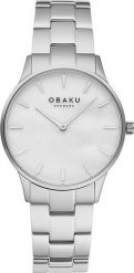 Zegarek OBAKU Zegarek damski Obaku Denmark V247LXCWSC srebrny. Szare zegarki damskie OBAKU, srebrne. Za 378.00 zł.