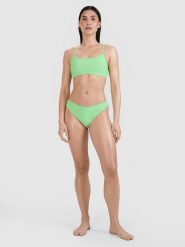 4F Dół od bikini damski - zielony XS. Zielone bikini 4F, uniwersalny, bez wzorów, z elastanu. W wyprzedaży za 39.99 zł.