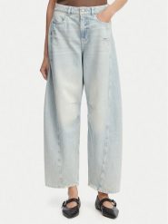 BOSS Jeansy 50558722 Niebieski Balloon Fit. Niebieskie jeansy damskie Boss, bez wzorów, z bawełny. Za 699.99 zł.