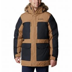 Kurtka Turystyczna Zimowa Męska Columbia Marquam Peak Fusion Parka. Brązowe kurtki męskie Columbia, na zimę, m, bez wzorów, z puchu, sportowe, bez kaptura. W wyprzedaży za 1,061.30 zł.