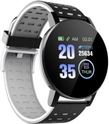 Smartwatch IWear M9 Okrągły Smartwatch Fitness z wyświetlaczem Full Touch 1.3'' IPS z pomiarem ciśnienia krwi & pulsu / do sieci społecznościowych Cza. Białe, cyfrowe zegarki smartwatch NoName, bez wzorów. Za 55.18 zł.