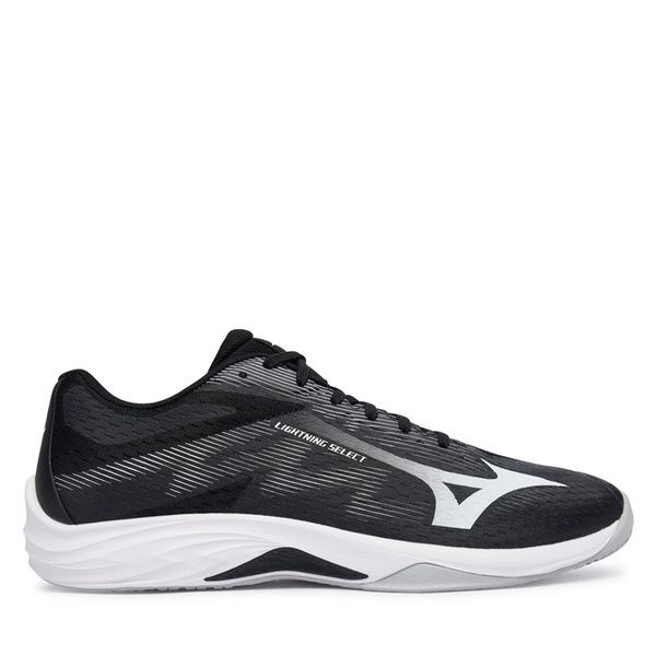 Buty halowe Mizuno. Czarne buty sportowe męskie Mizuno, bez wzorów, bez zapięcia. Za 299.99 zł.