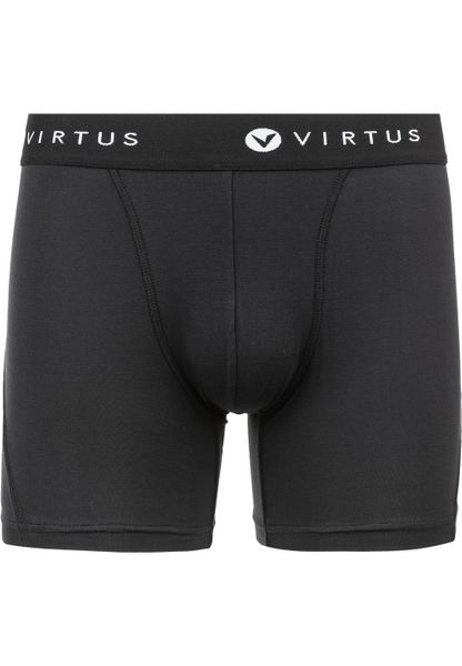 Bokserki Virtus Tuch. Czarne bokserki męskie VIRTUS, bez wzorów, z materiału. Za 103.00 zł.
