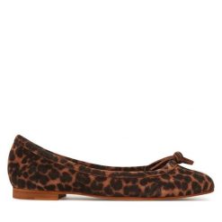 Baleriny Balagan. Brązowe balerinki damskie BALAGAN, bez wzorów, bez obcasa, bez zapięcia. Za 389.99 zł.