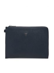 Guess Saszetka PMBASA P5235 Granatowy. Niebieskie saszetki i nerki męskie Guess, z aplikacjami, ze skóry. Za 189.99 zł.