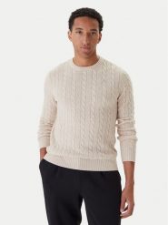 Robe di Kappa Sweter 63111DW Beżowy Regular Fit. Brązowe swetry męskie Robe di Kappa, m, bez wzorów, z wełny, bez kołnierzyka, bez ramiączek. Za 269.99 zł.