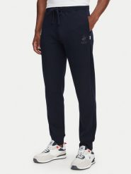 Beverly Hills Polo Club Spodnie dresowe M6340B Granatowy Regular Fit. Niebieskie spodnie sportowe męskie Beverly Hills Polo Club, m, bez wzorów, z bawełny. Za 220.99 zł.