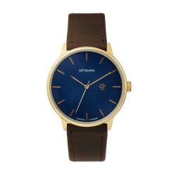 Zegarek CHPO Khorshid Goteborg navy brown 14230TT. Brązowe zegarki męskie CHPO BRAND, bez wzorów. Za 253.76 zł.
