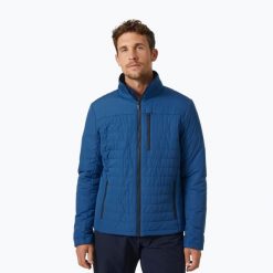 Kurtka żeglarska męska Helly Hansen Crew Insulator 2.0. Niebieskie kurtki męskie Helly Hansen, m, bez wzorów, casualowe, bez kaptura. Za 369.99 zł.