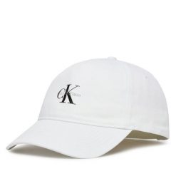 Czapka z daszkiem Calvin Klein. Białe czapki damskie Calvin Klein, bez wzorów. Za 129.99 zł.