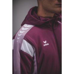 Kurtka treningowa Erima Celebrate 125 z kapturem, wielokolorowa dla juniorów. Czarne kurtki męskie Erima, bez wzorów, sportowe, z kapturem. Za 329.99 zł.