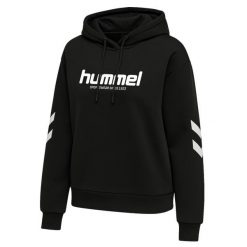 Bluza damska z kapturem Hummel Legacy 2.0. Czarne bluzy damskie Hummel, bez wzorów, sportowe, bez ramiączek, z kapturem. Za 283.00 zł.