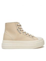 Tommy Jeans Trampki Foxing EN0EN02704 Beżowy. Brązowe trampki i tenisówki damskie Tommy Jeans, bez wzorów, z jeansu, bez zapięcia. Za 279.99 zł.
