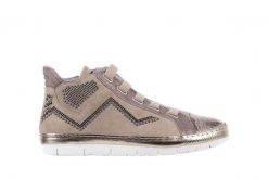 Trampki Bayla-131 1304 Sand, Róż/Złoty, Skóra naturalna - 41. Brązowe trampki i tenisówki damskie Bayla, bez wzorów, z jeansu, bez zapięcia. W wyprzedaży za 89.10 zł.