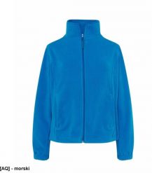 JHK - Bluza polarowa damska, taliowana, z suwakiem i dwoma zapinanymi kieszeniami morski 2XL. Zielone bluzy damskie JHK, xl, bez wzorów, z polaru, bez ramiączek, bez kaptura. Za 54.92 zł.