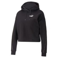 Bluza Sportowa Damska Puma Power Tape Tr. Czarne bluzy damskie Puma, na zimę, m, bez wzorów, sportowe, bez ramiączek, bez kaptura. Za 157.99 zł.