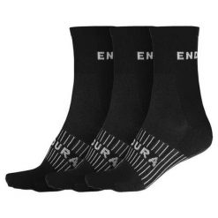 Skarpety Endura Coolmax 3 pary. Czarne skarpetki damskie ENDURA, bez wzorów. Za 69.99 zł.