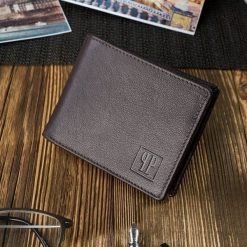 Portfel skórzany PAOLO PERUZZI T-66-BR brązowy. Brązowe portfele męskie Paolo Peruzzi, bez wzorów, z materiału. Za 49.99 zł.