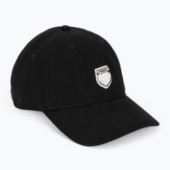 Czapka z daszkiem PROSTO Splash Shield. Czarne czapki damskie Prosto., bez wzorów, z bawełny, klasyczne. Za 94.99 zł.
