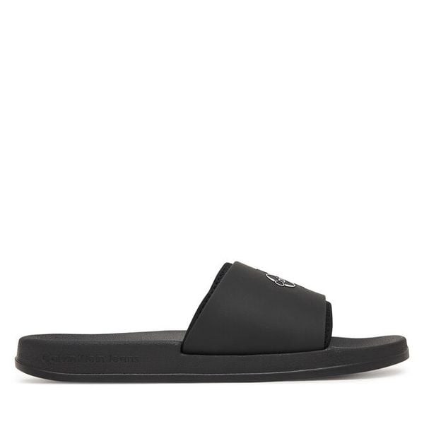 Klapki Calvin Klein. Czarne klapki męskie Calvin Klein, bez wzorów, bez zapięcia. Za 159.99 zł.
