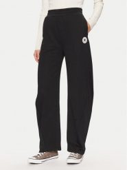 Converse Spodnie dresowe Retro Banana 10027565-A01 Czarny Loose Fit. Czarne spodnie dresowe damskie Converse, bez wzorów, z bawełny, retro. Za 209.99 zł.