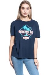 DAMSKI T-SHIRT WRANGLER BOYFRIEND TEE NAVY W7Q2GH114 112132080. Niebieskie t-shirty damskie Wrangler, xs, bez wzorów, bez kołnierzyka, bez ramiączek. Za 69.99 zł.